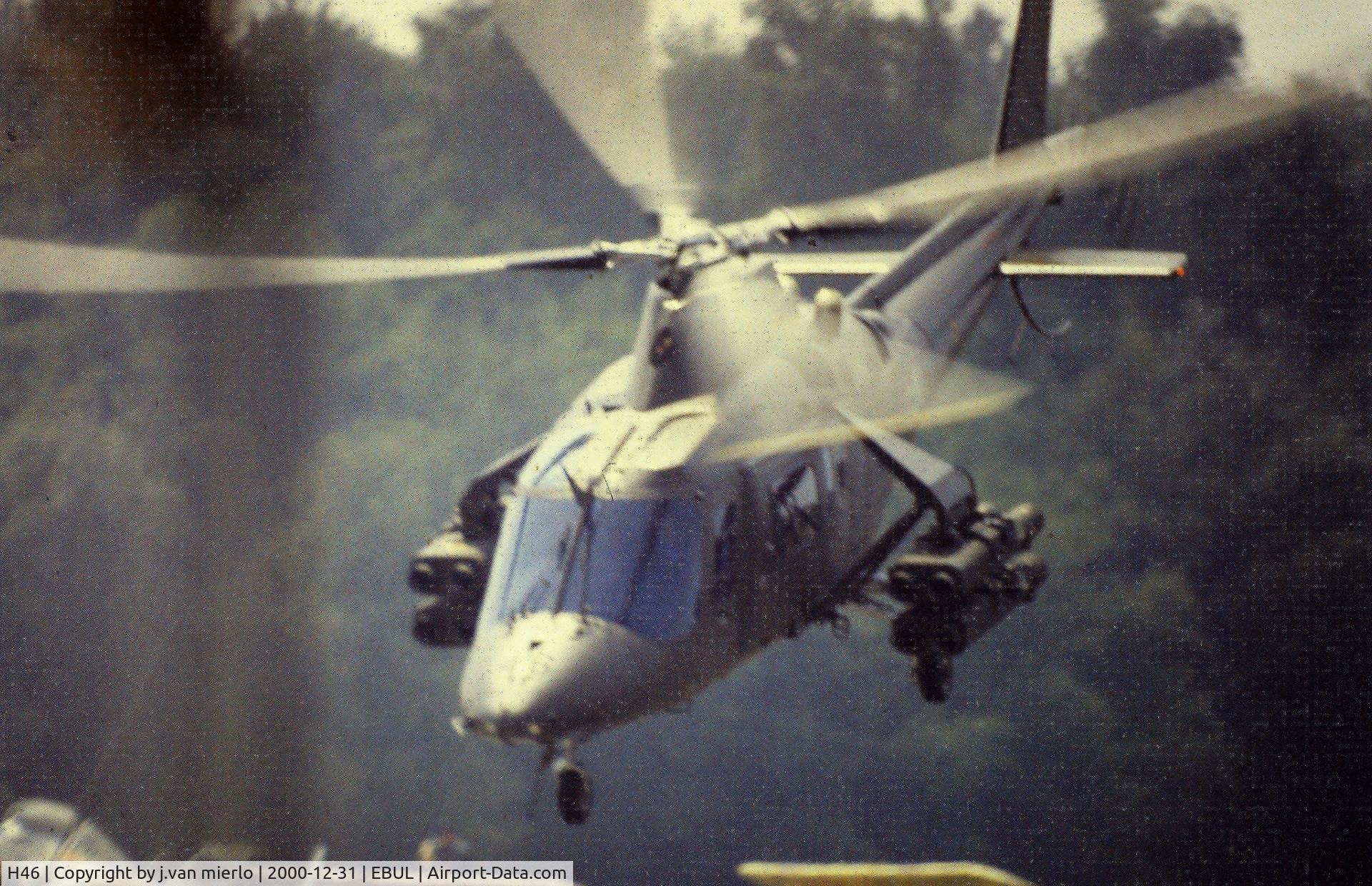 H46, Agusta A-109BA C/N 0300, Ursel airshow '95 scan from slide