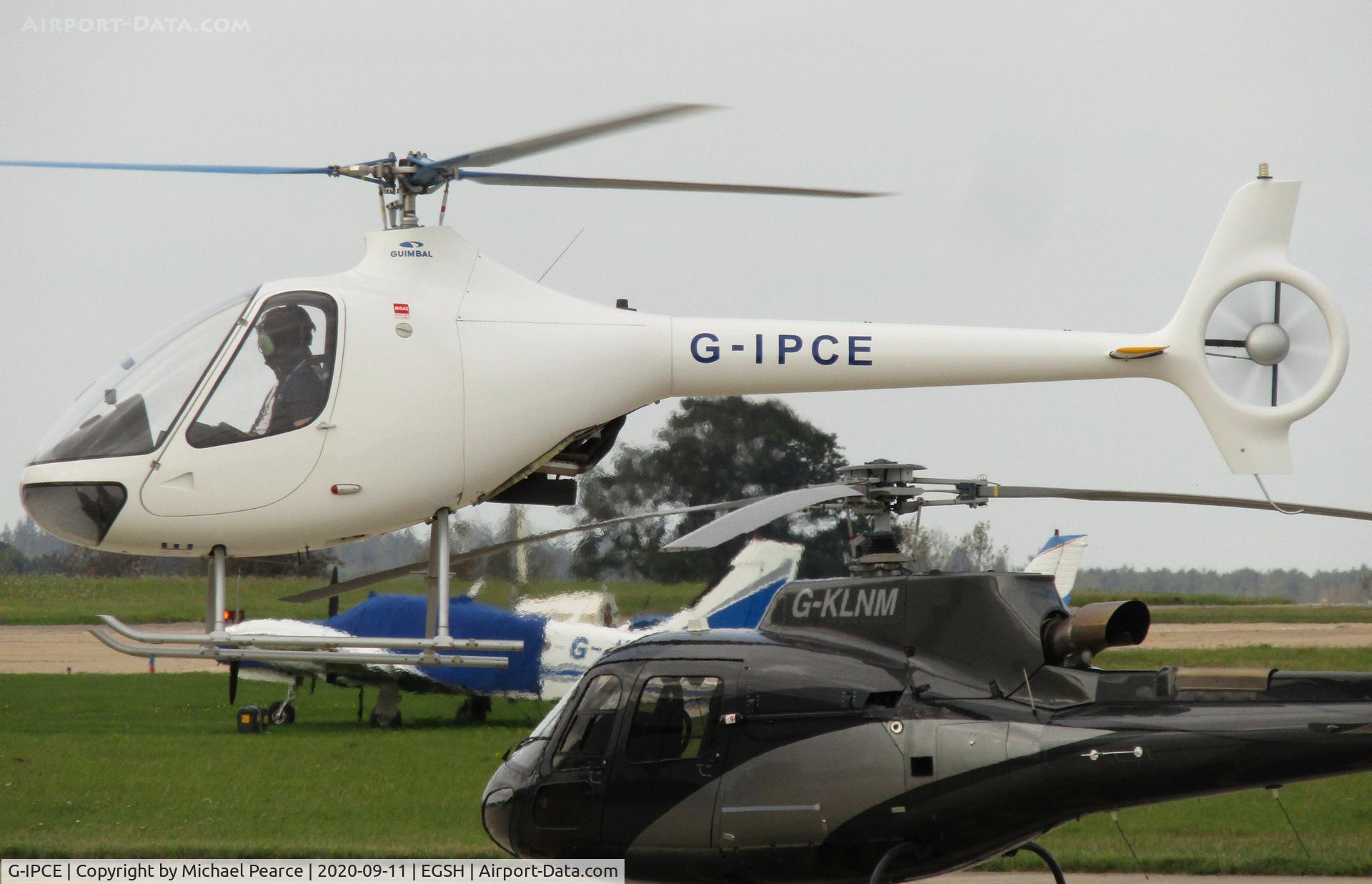 G-IPCE, 2011 Guimbal Cabri G2 C/N 1027, Arriving at SaxonAir from Earls Colne (EGSR).