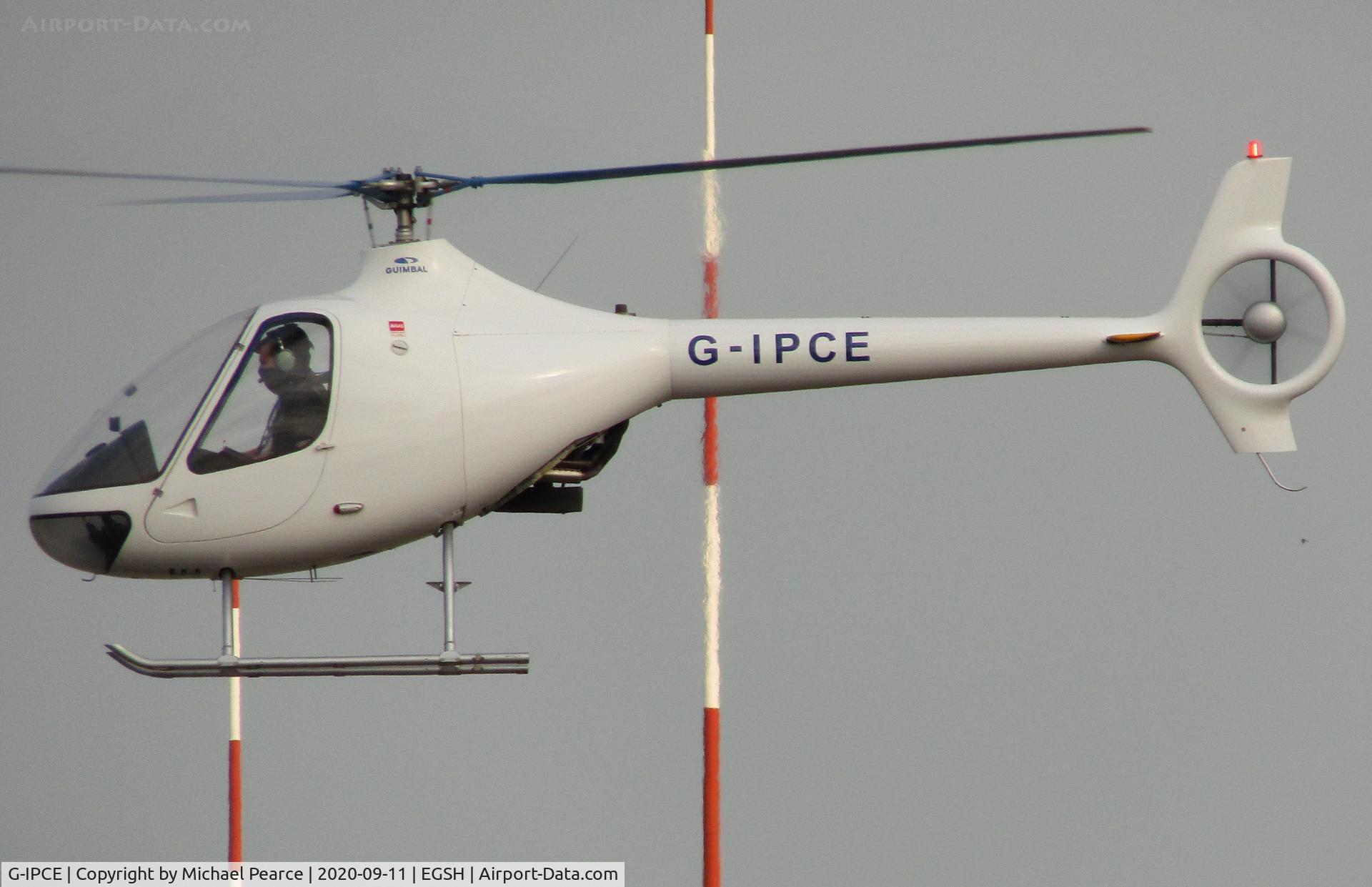 G-IPCE, 2011 Guimbal Cabri G2 C/N 1027, Departing SaxonAir to Beccles (EGSM).