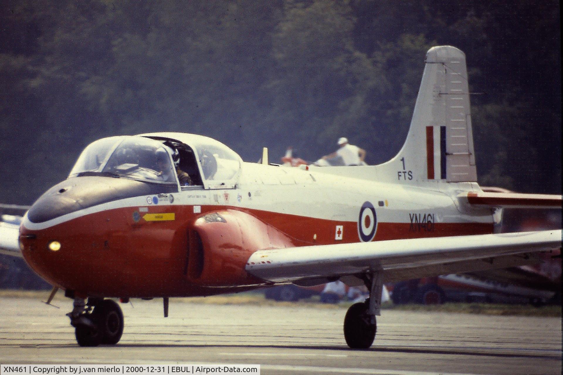 XN461, 1960 Hunting P-84 Jet Provost T.3A C/N PAC/W/10140, Ursel Air Show '95 scan from slide