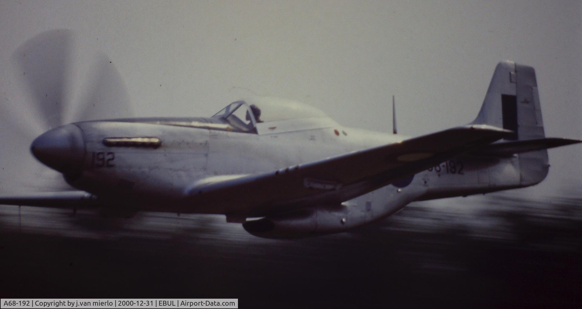 A68-192, 1951 Commonwealth CA-18 Mustang 22 (P-51D) C/N CACM-192-1517, Ursel Air Show'95 scan from slide