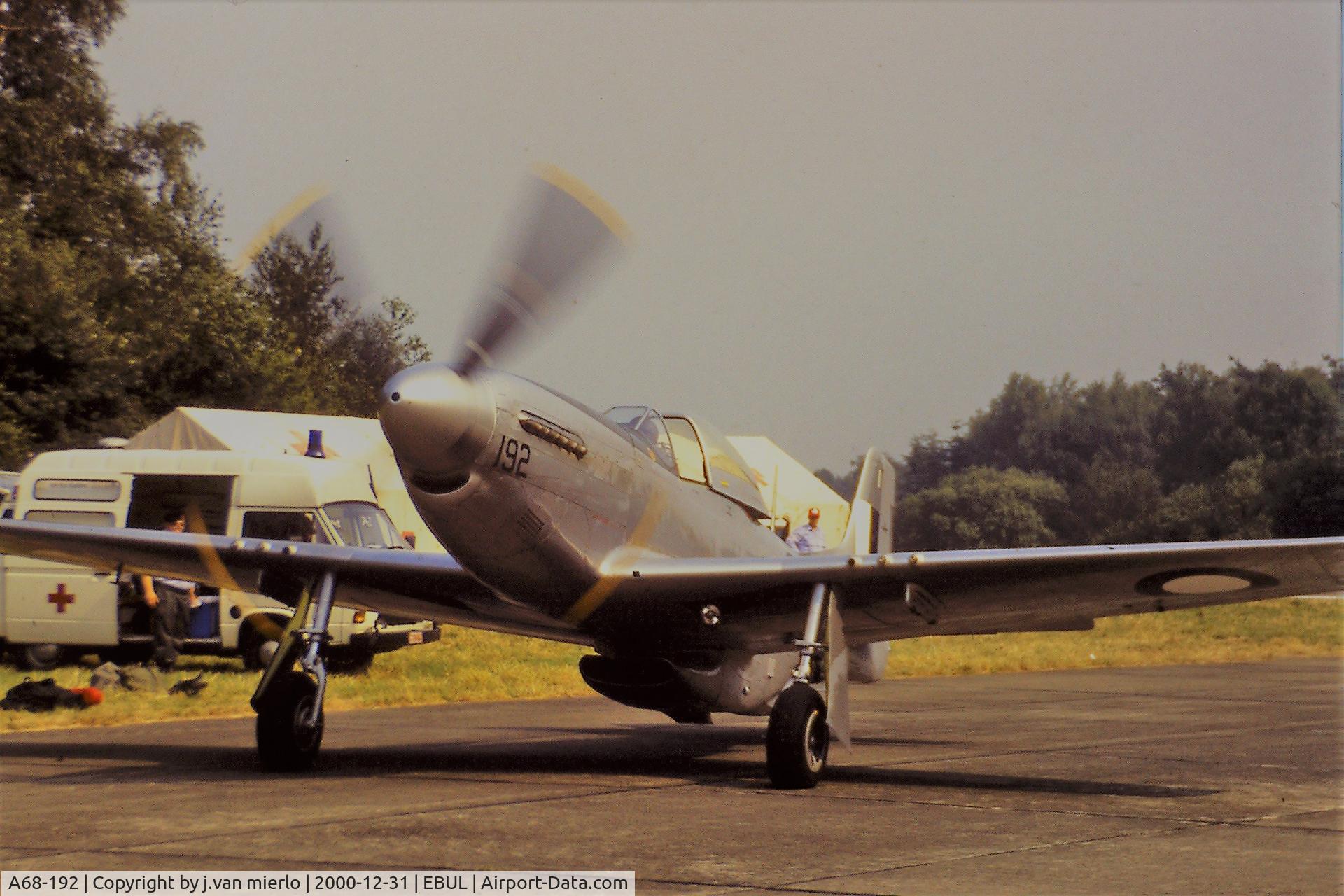 A68-192, 1951 Commonwealth CA-18 Mustang 22 (P-51D) C/N CACM-192-1517, Ursel air show '95 scan from slide