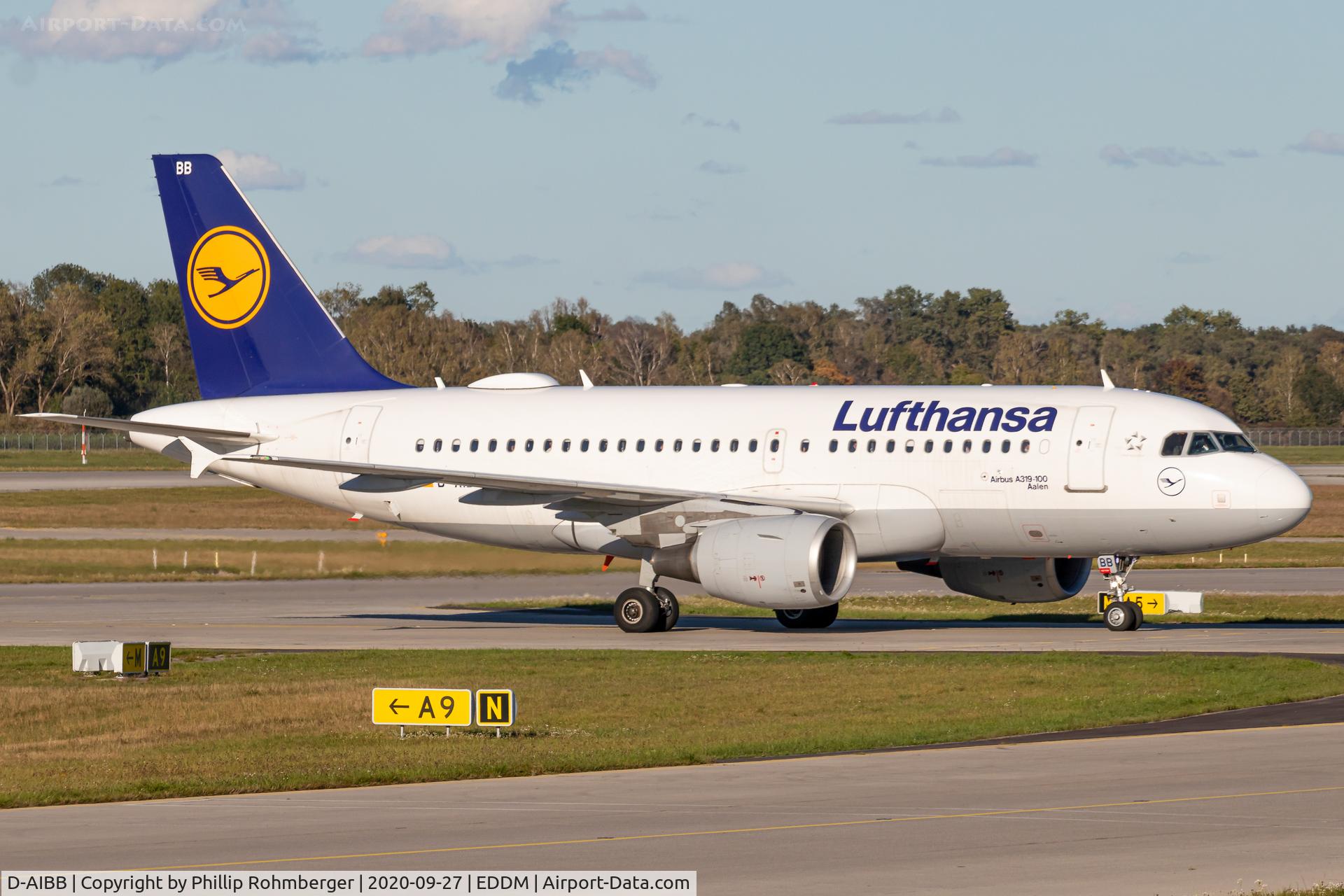 D-AIBB, 2010 Airbus A319-112 C/N 4182, D-AIBB arriving at Munich Airport
