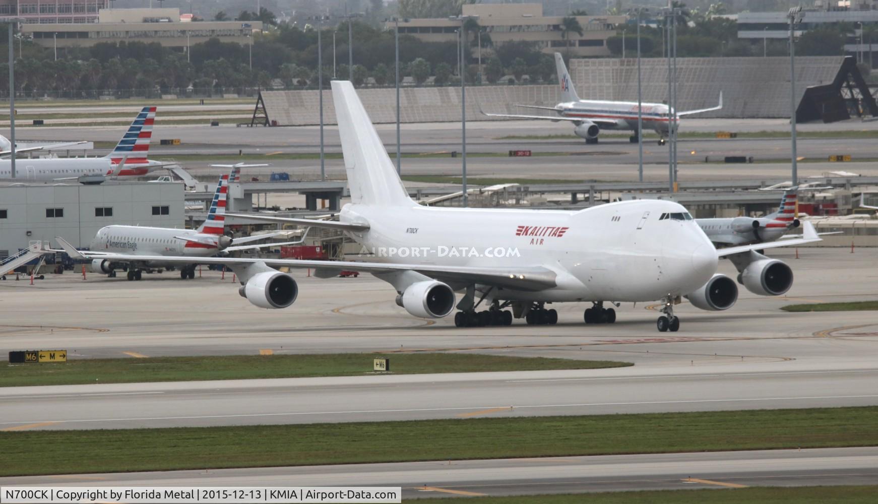 N700CK, 1997 Boeing 747-4R7F/SCD C/N 25868, MIA spotting 2015