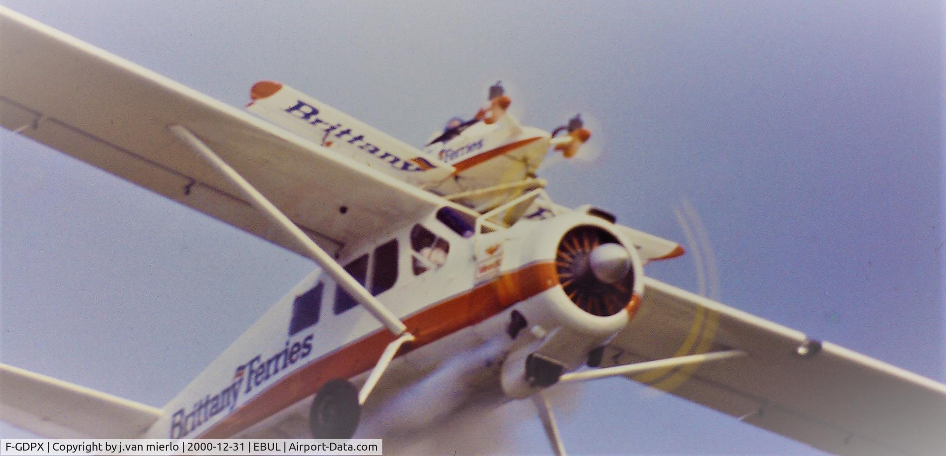 F-GDPX, Max Holste MH-1521M Broussard C/N 170, Ursel Air Show Belgium '95 scan slide