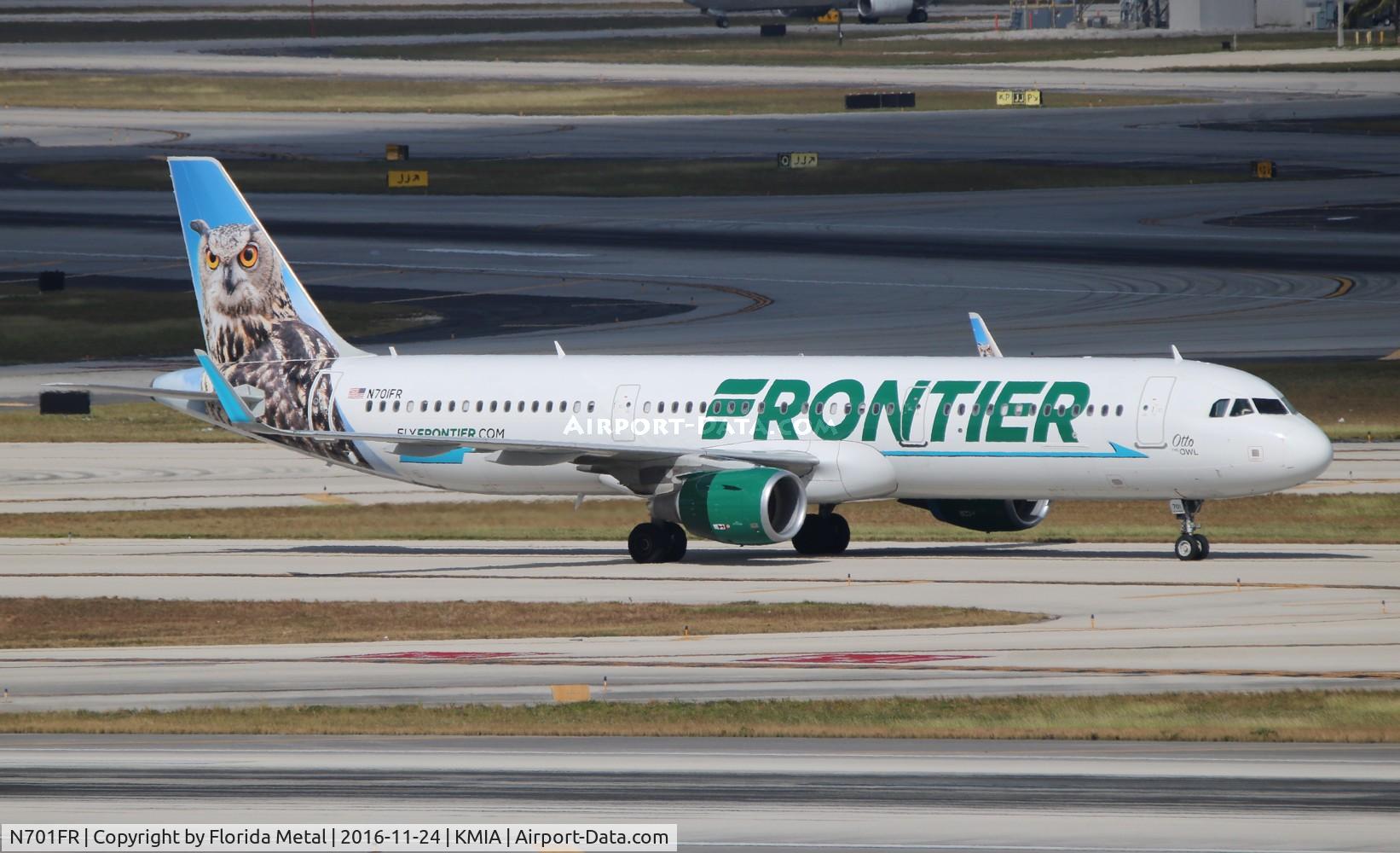 N701FR, 2015 Airbus A321-211 C/N 6793, MIA spotting 2016