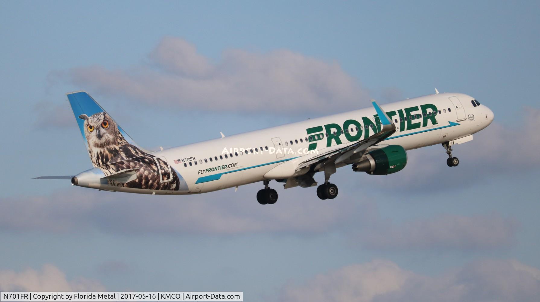 N701FR, 2015 Airbus A321-211 C/N 6793, MCO spotting 2017