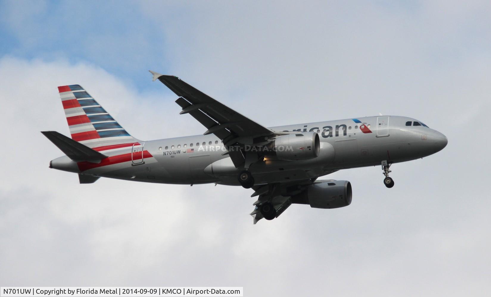 N701UW, 1998 Airbus A319-112 C/N 0890, MCO spotting 2014