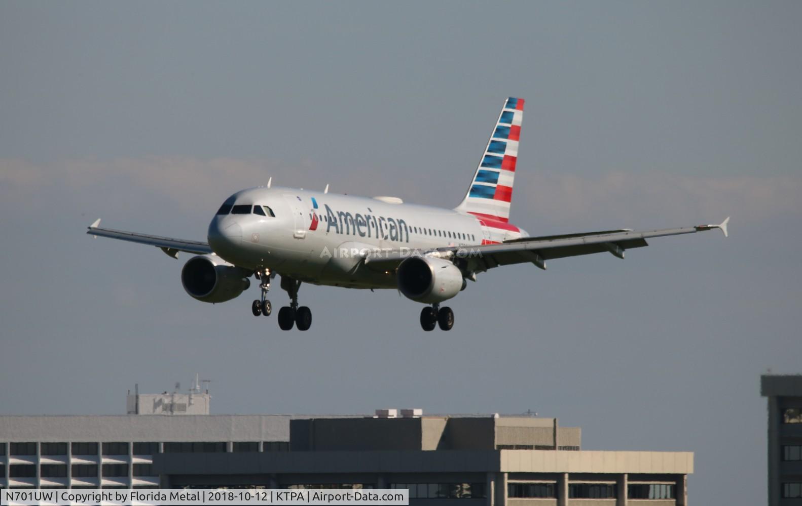 N701UW, 1998 Airbus A319-112 C/N 0890, TPA spotting 2018