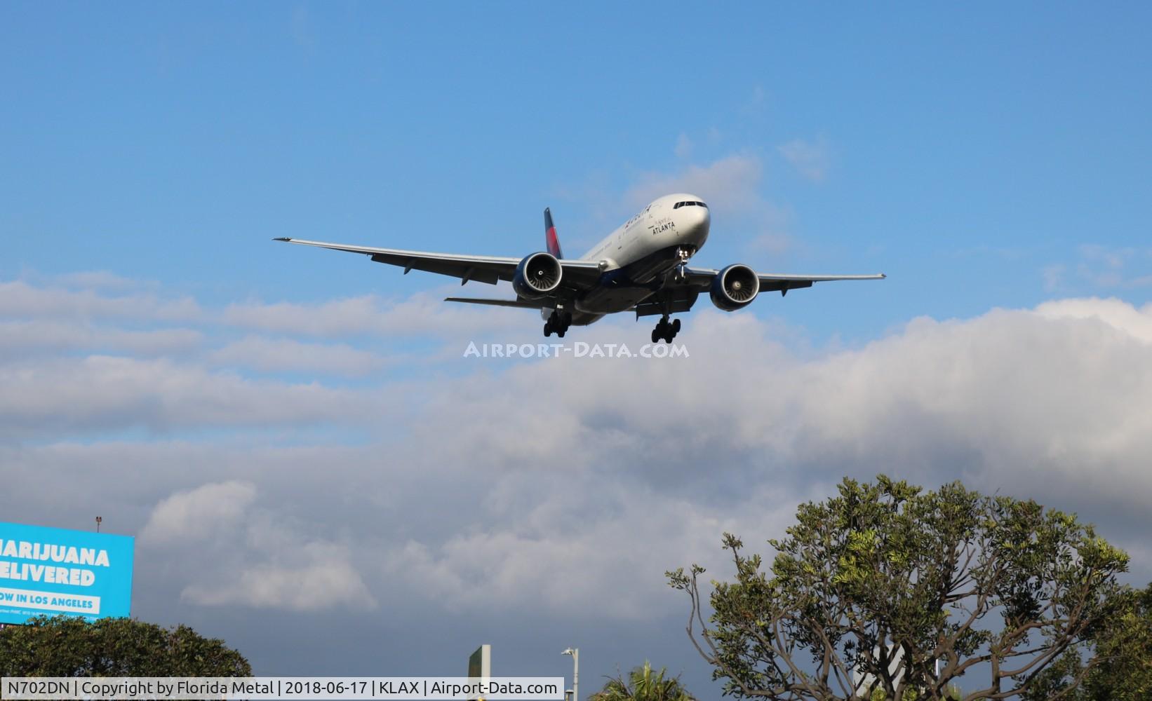 N702DN, 2008 Boeing 777-232/LR C/N 29741, LAX spotting 2018