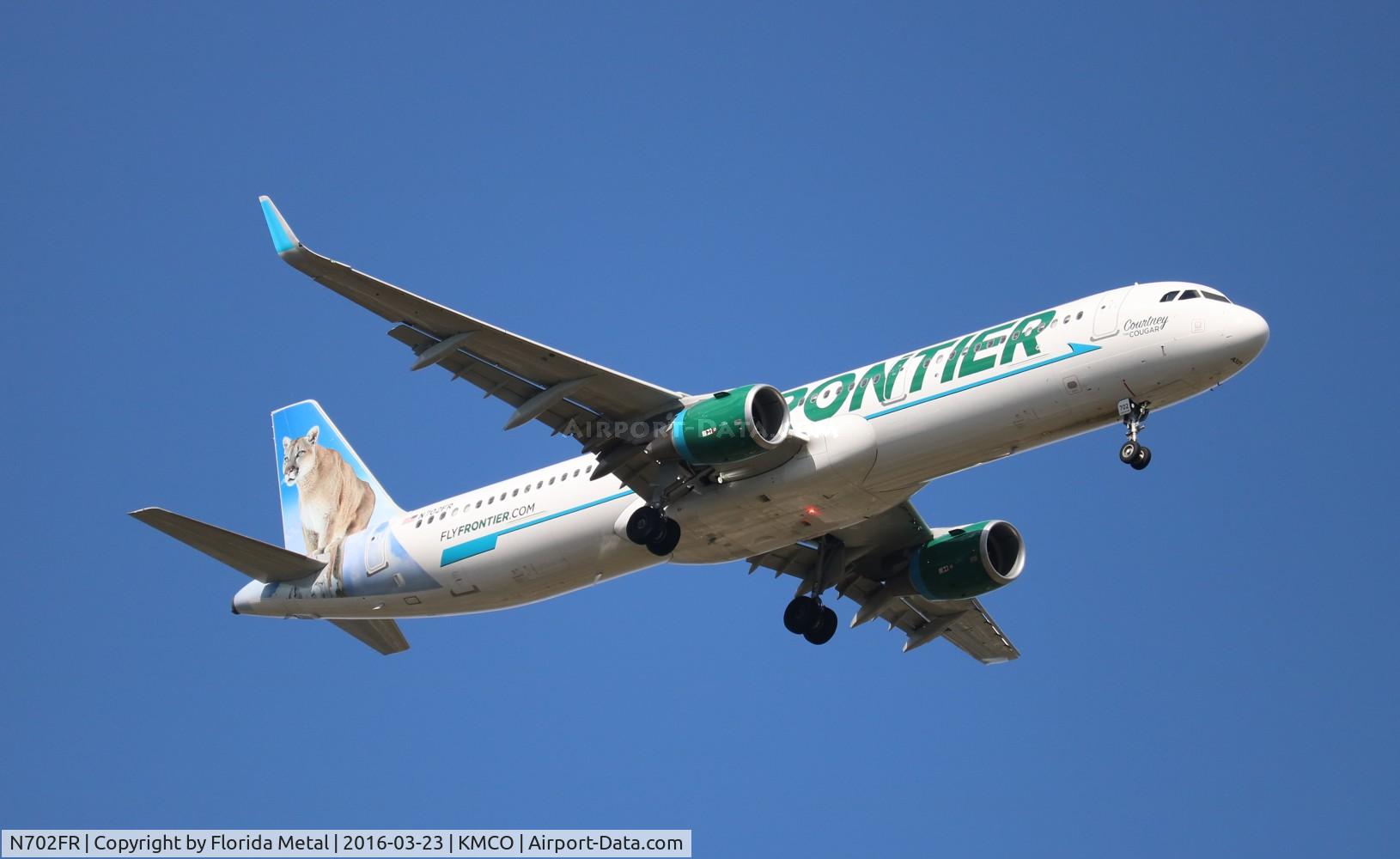 N702FR, 2015 Airbus A321-211 C/N 6825, MCO spotting 2016