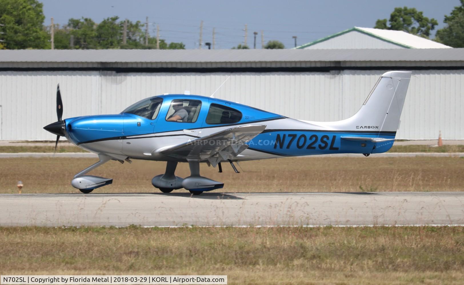 N702SL, 2017 Cirrus SR-22 C/N 4581, ORL spotting 2018