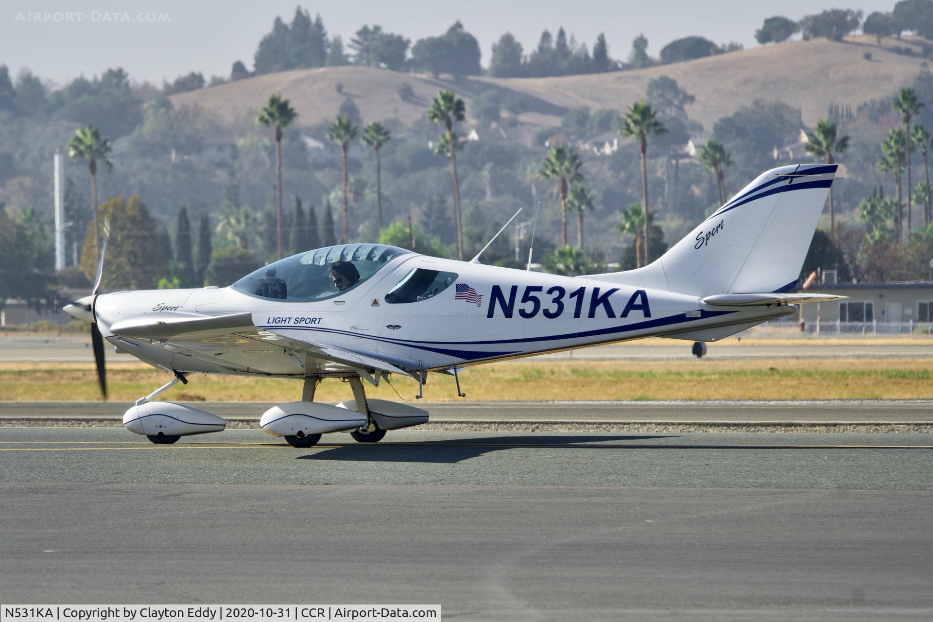 N531KA, SportCruiser (PiperSport) Piper Sport C/N P1001034, Buchanan Field Concord Airport 2020.