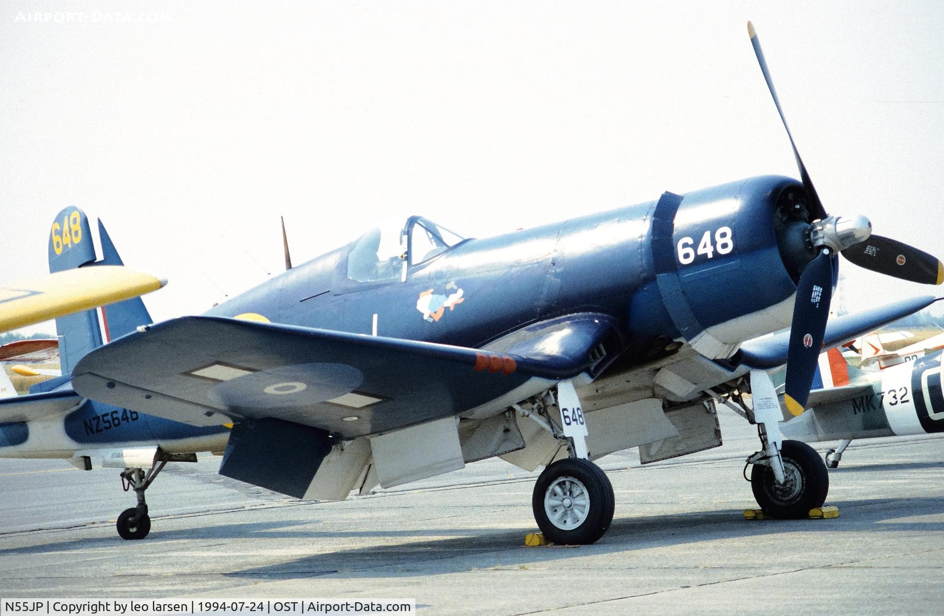N55JP, 1945 Goodyear FG-1D Corsair C/N 3205, Ostende Air Show 24.7.1994