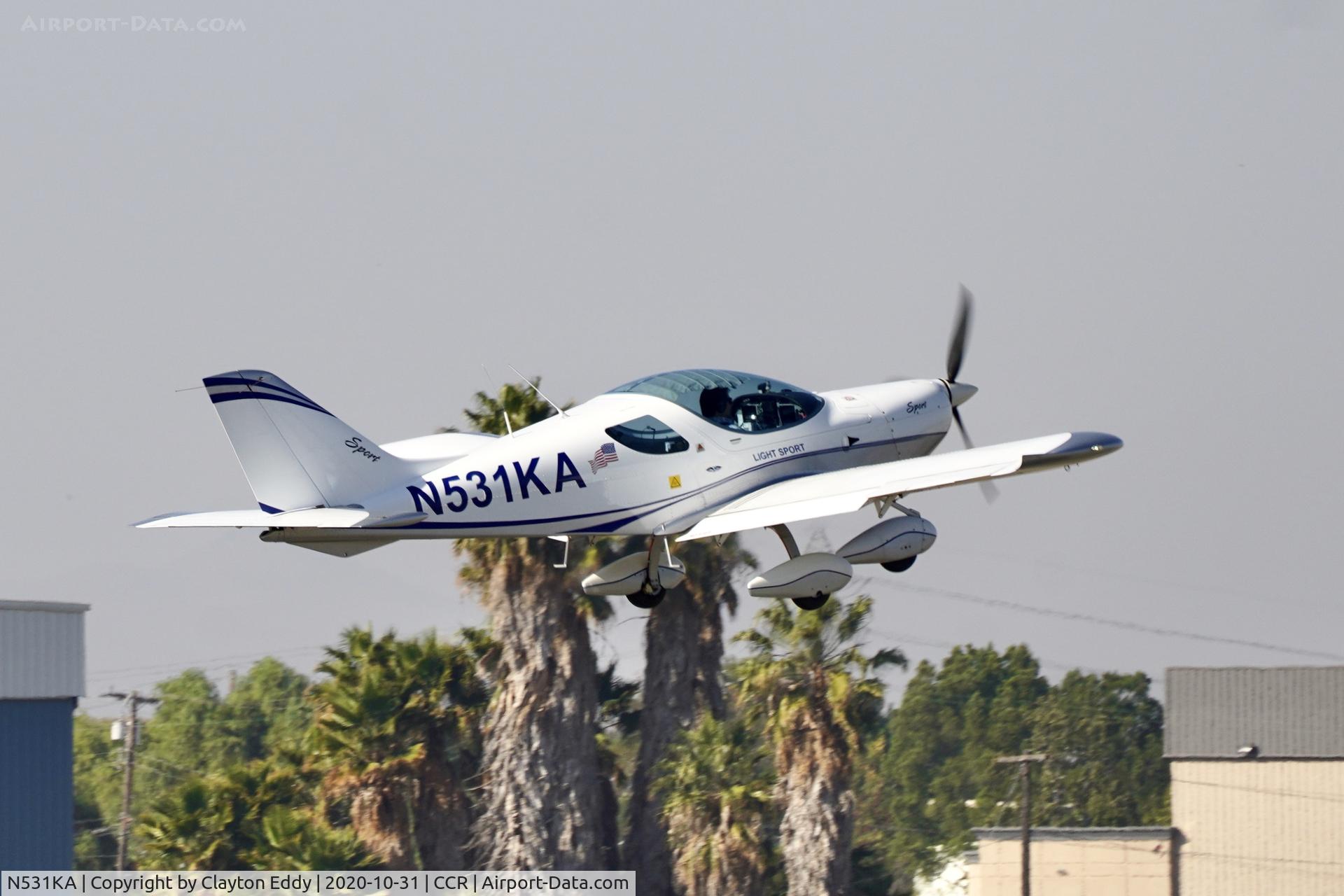 N531KA, SportCruiser (PiperSport) Piper Sport C/N P1001034, Buchanan Field Concord Airport 2020.