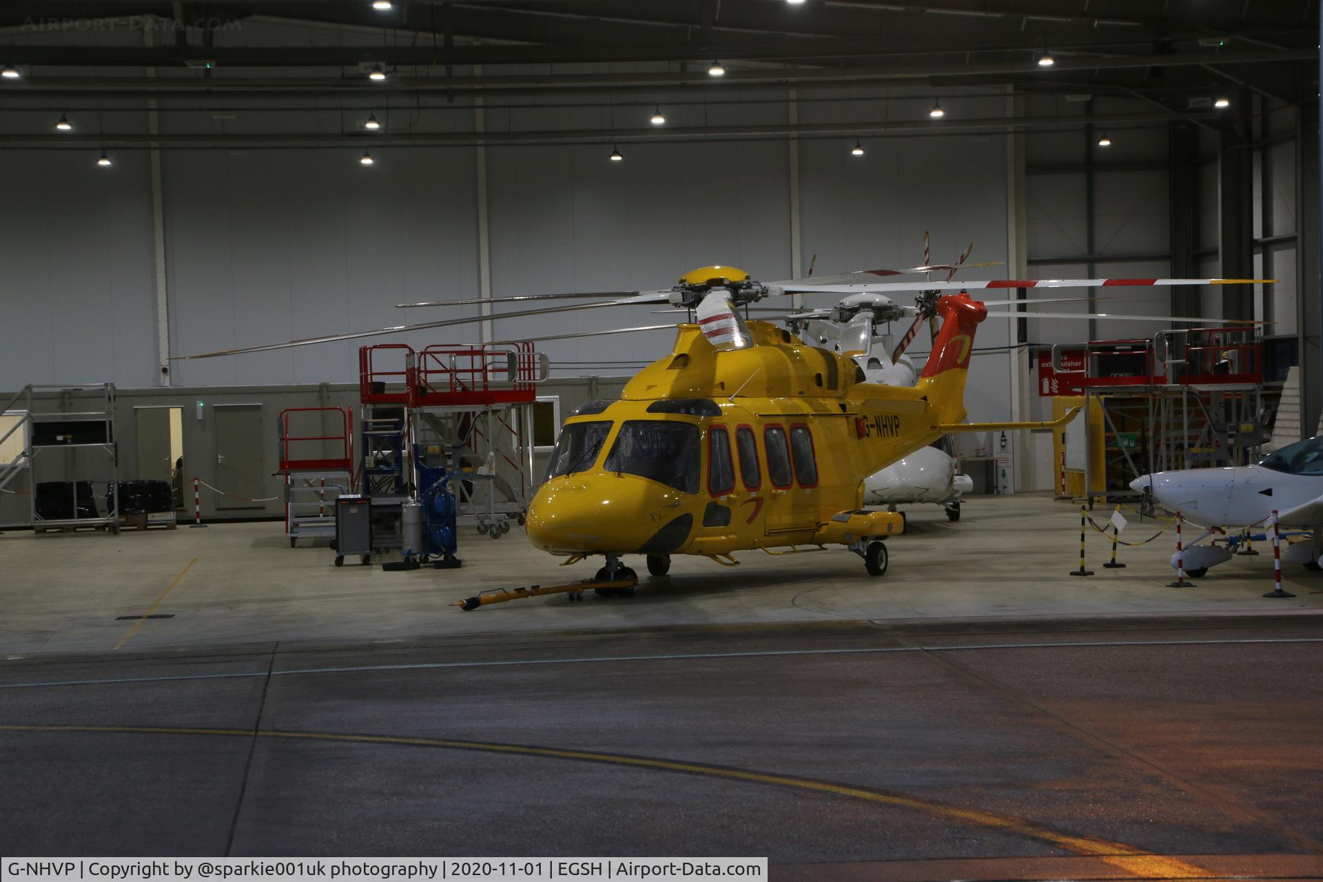 G-NHVP, 2018 AgustaWestland AW-139 C/N 41513, Seen inside NHV Hangar