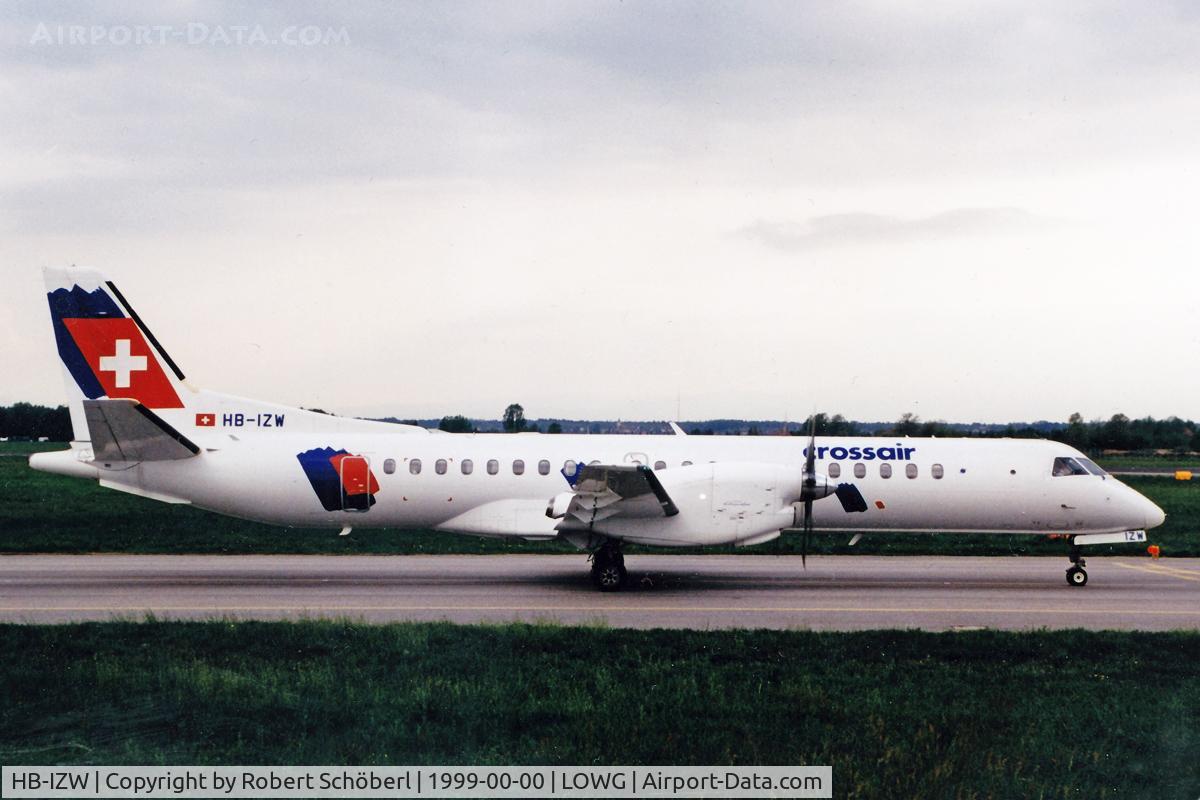 HB-IZW, 1996 Saab 2000 C/N 2000-039, HB-IZW @ LOWG 1999