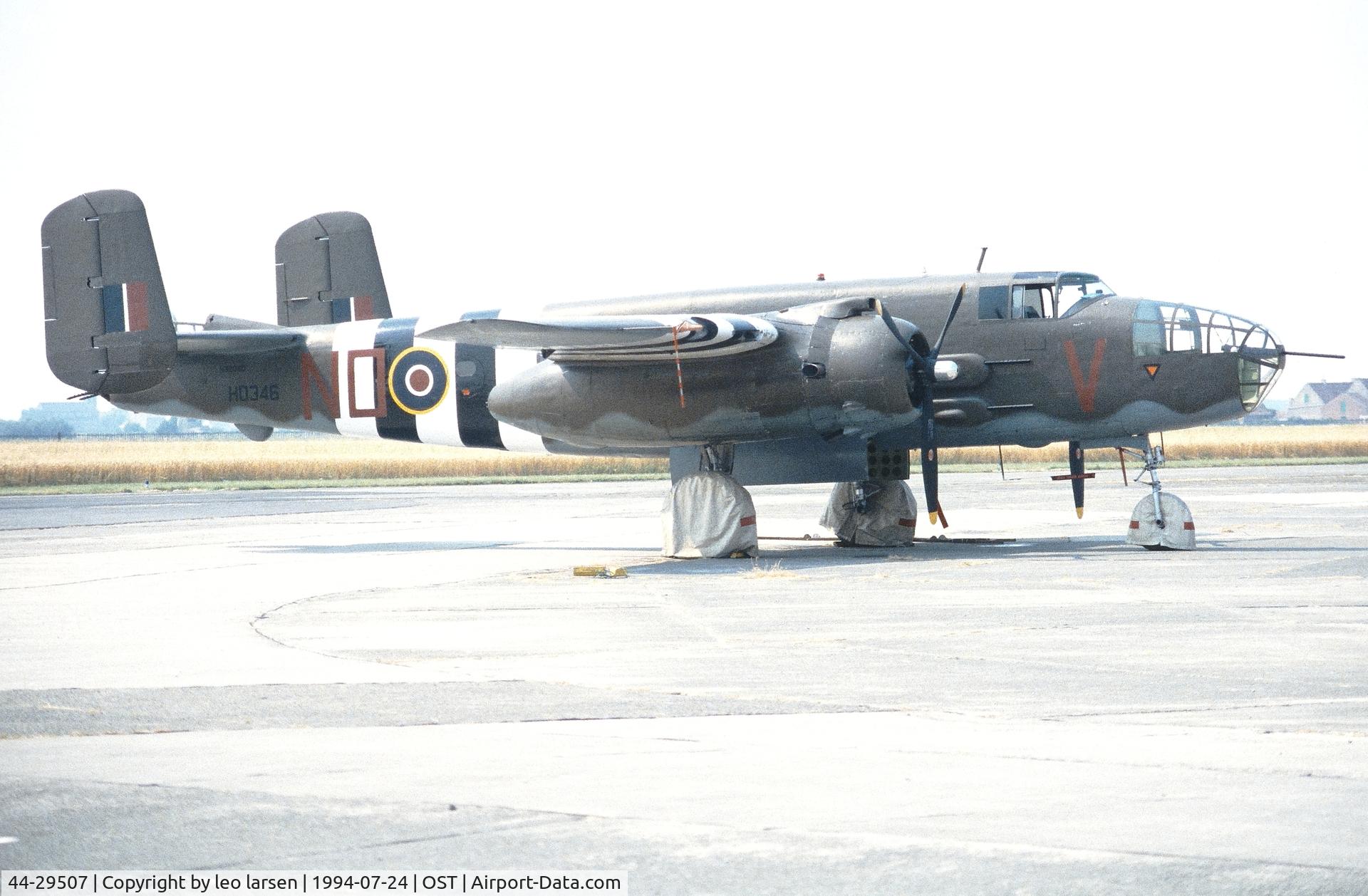 44-29507, 1944 North American B-25N Mitchell C/N 108-32782, Ostende Air Show 24.7.1994