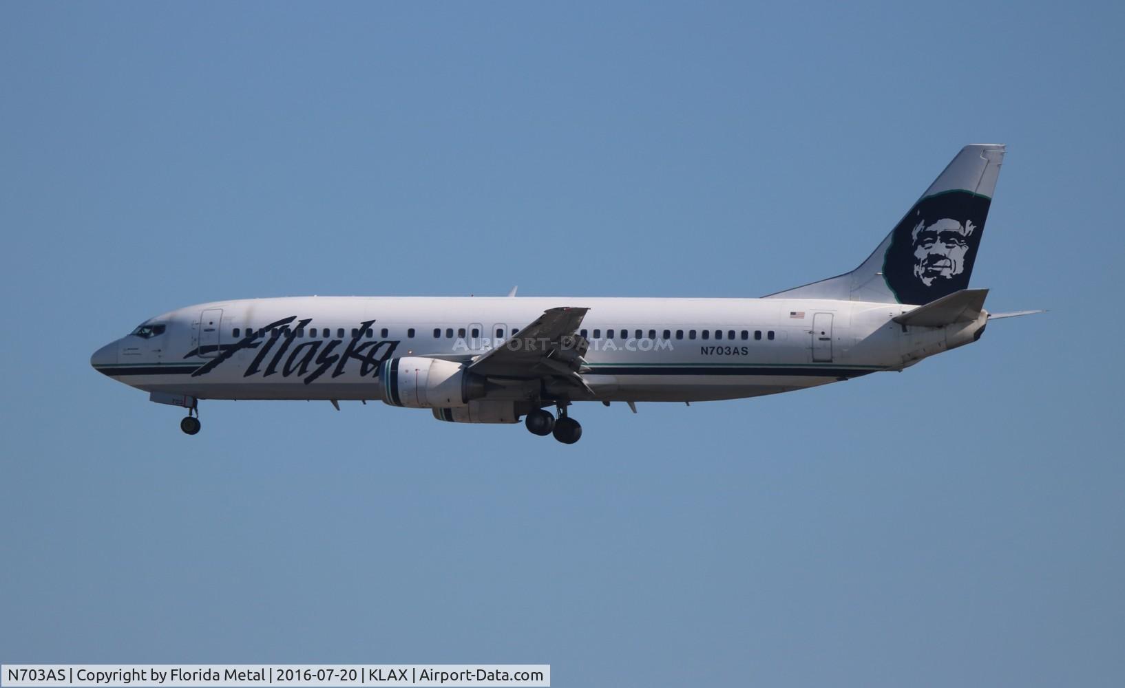 N703AS, 1998 Boeing 737-490 C/N 28893, LAX spotting 2016