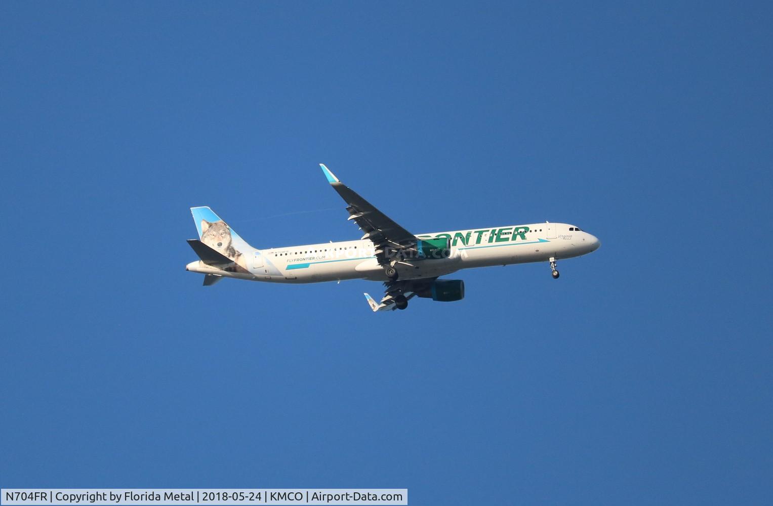 N704FR, 2015 Airbus A321-211 C/N 6845, MCO spotting 2018
