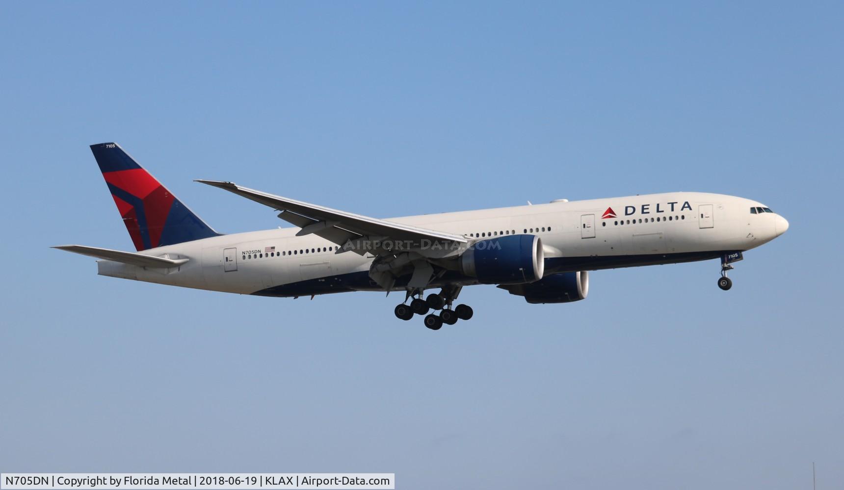 N705DN, 2008 Boeing 777-232/LR C/N 29742, LAX spotting 2018