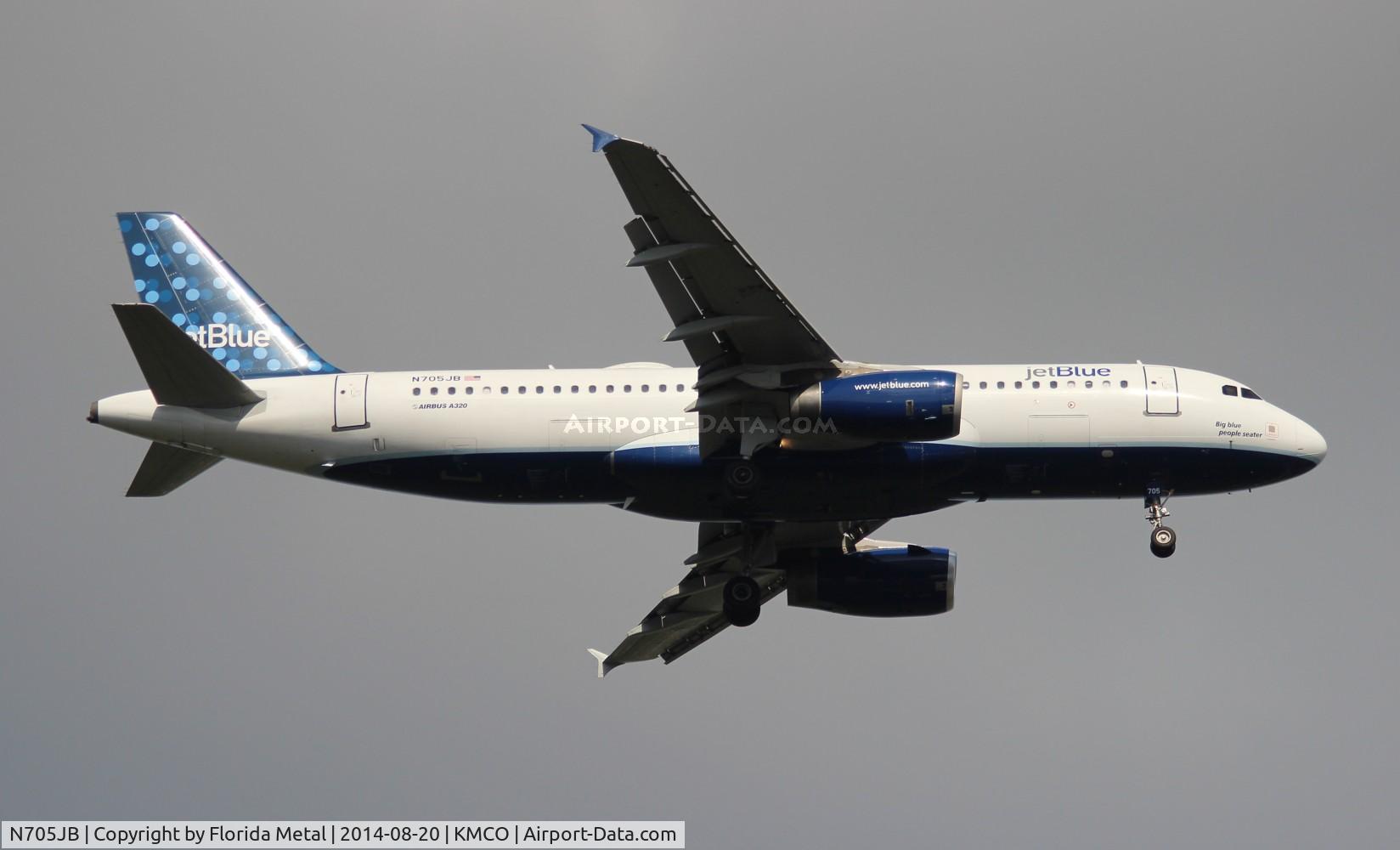 N705JB, 2008 Airbus A320-232 C/N 3416, MCO spotting 2014
