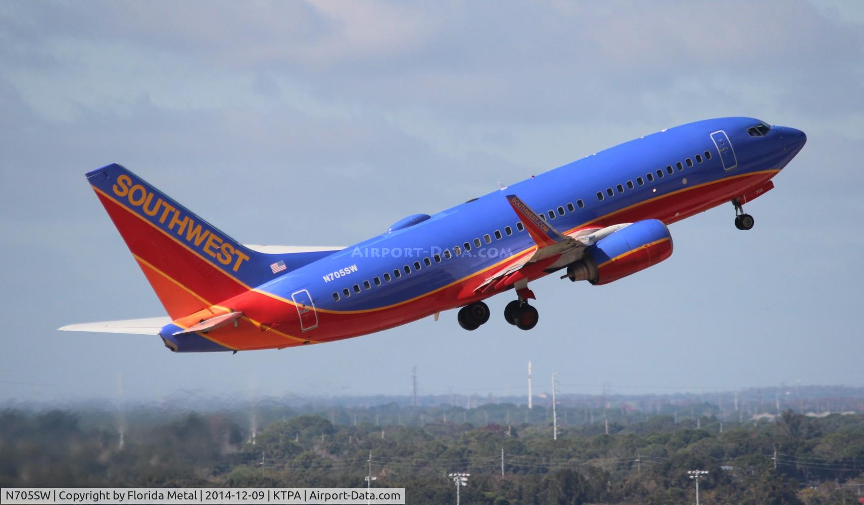 N705SW, 1998 Boeing 737-7H4 C/N 27839, TPA spotting 2014