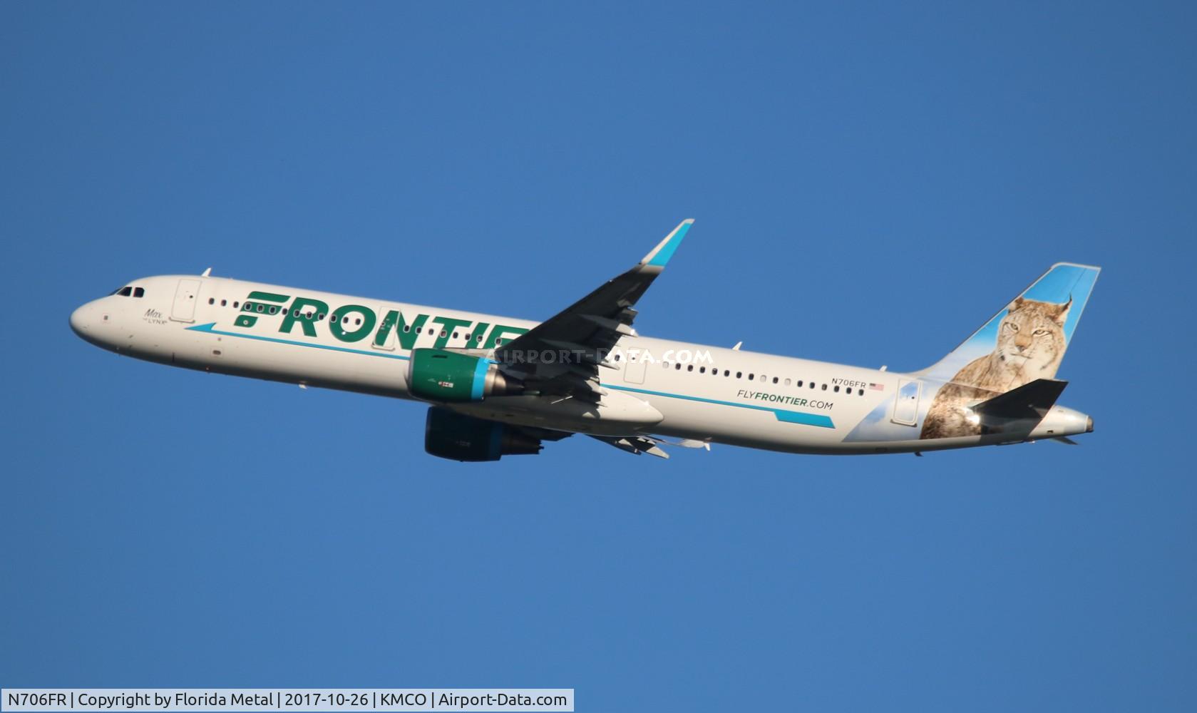 N706FR, 2015 Airbus A321-211 C/N 6926, MCO spotting 2017