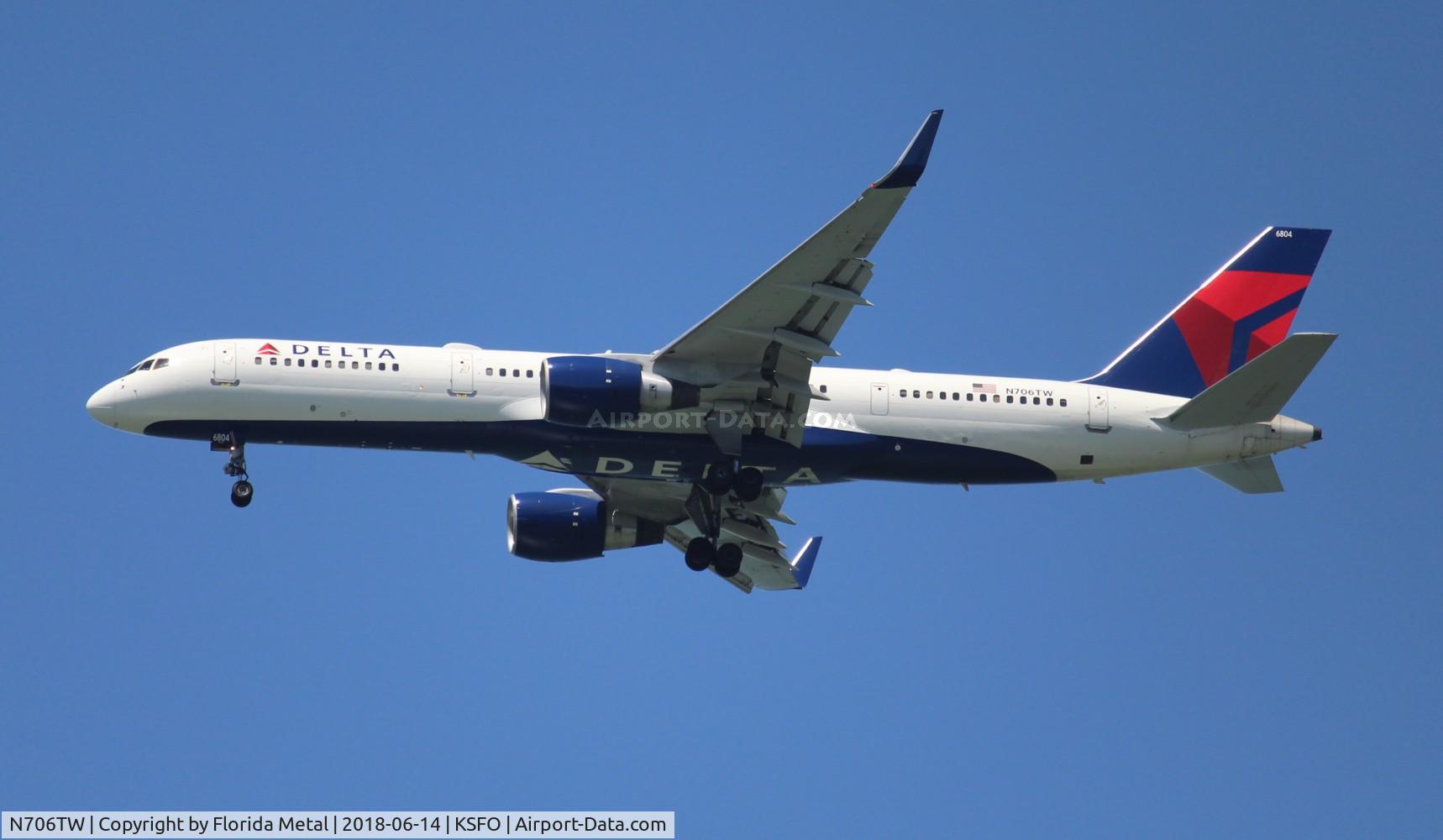 N706TW, 1997 Boeing 757-2Q8 C/N 28165, SFO spotting 2018