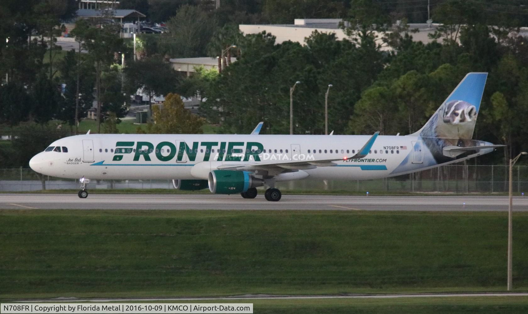N708FR, 2016 Airbus A321-211 C/N 7042, MCO spotting 2016