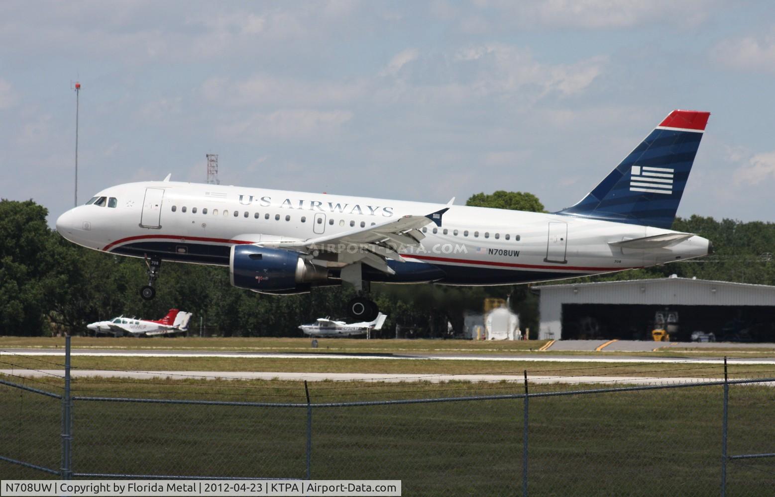 N708UW, 1999 Airbus A319-112 C/N 0972, TPA spotting 2012