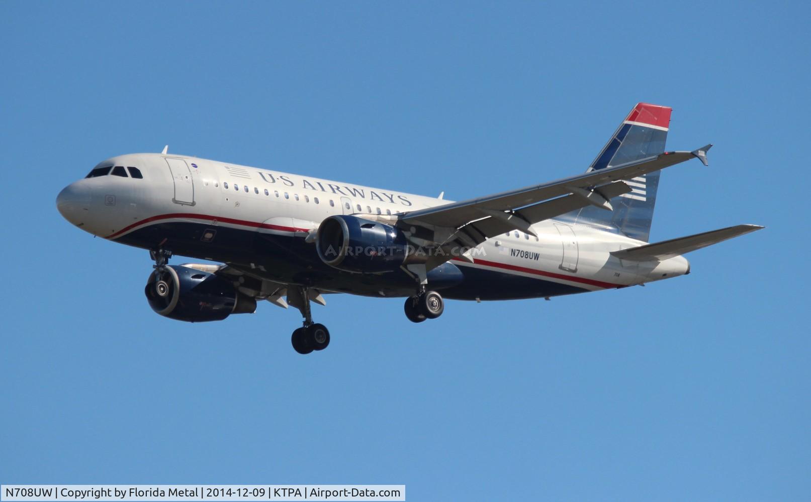 N708UW, 1999 Airbus A319-112 C/N 0972, TPA spotting 2014