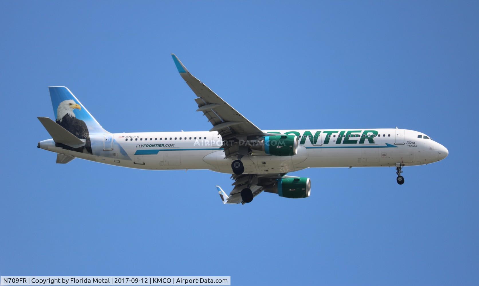 N709FR, 2016 Airbus A321-211 C/N 7097, MCO spotting 2017