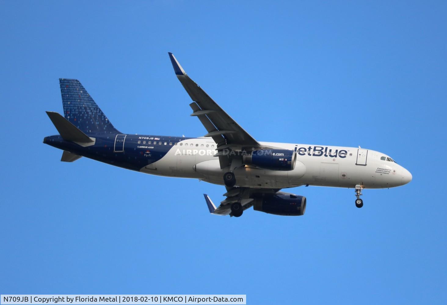 N709JB, 2008 Airbus A320-232 C/N 3488, MCO spotting 2018