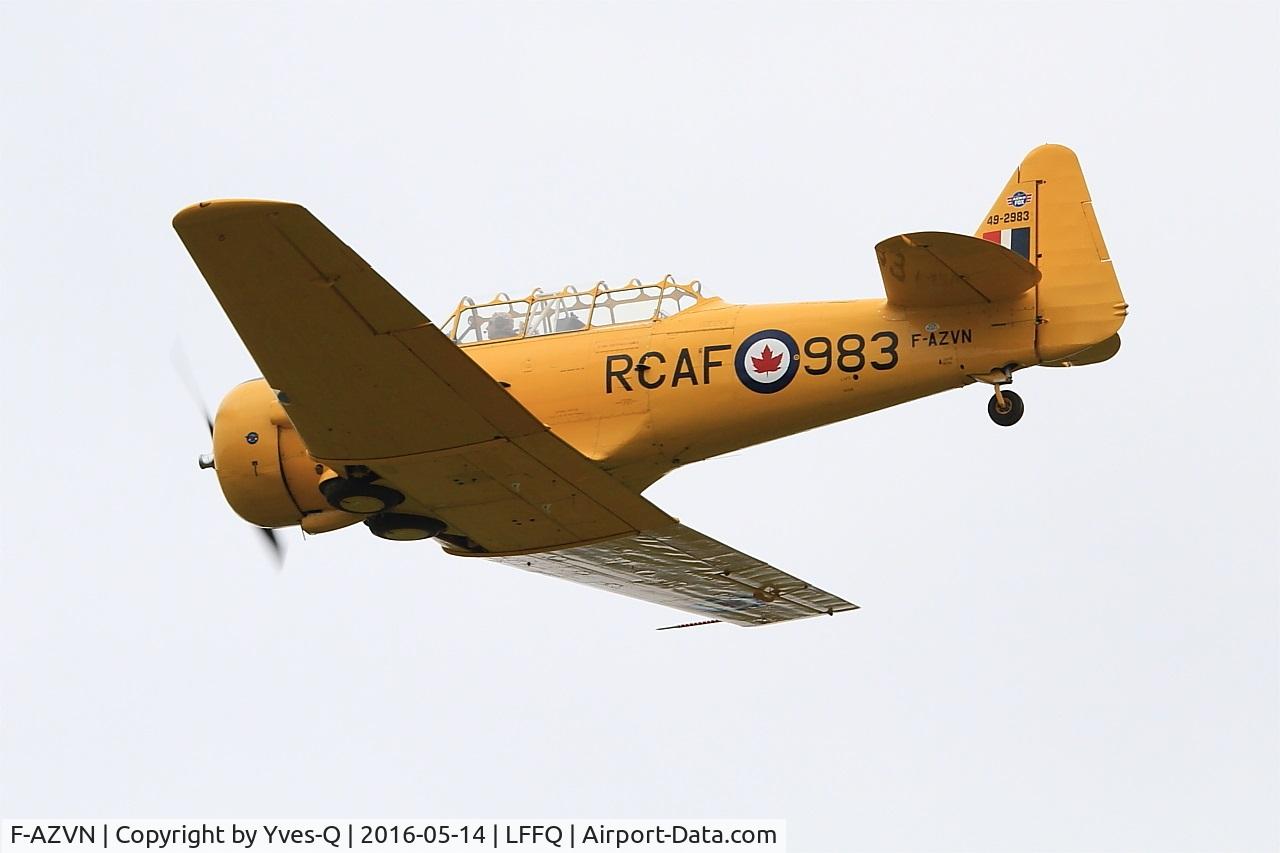 F-AZVN, 1941 North American T-6G Texan C/N 168-87, North American T-6G Texan, On display, La Ferté-Alais airfield (LFFQ) Airshow 2016