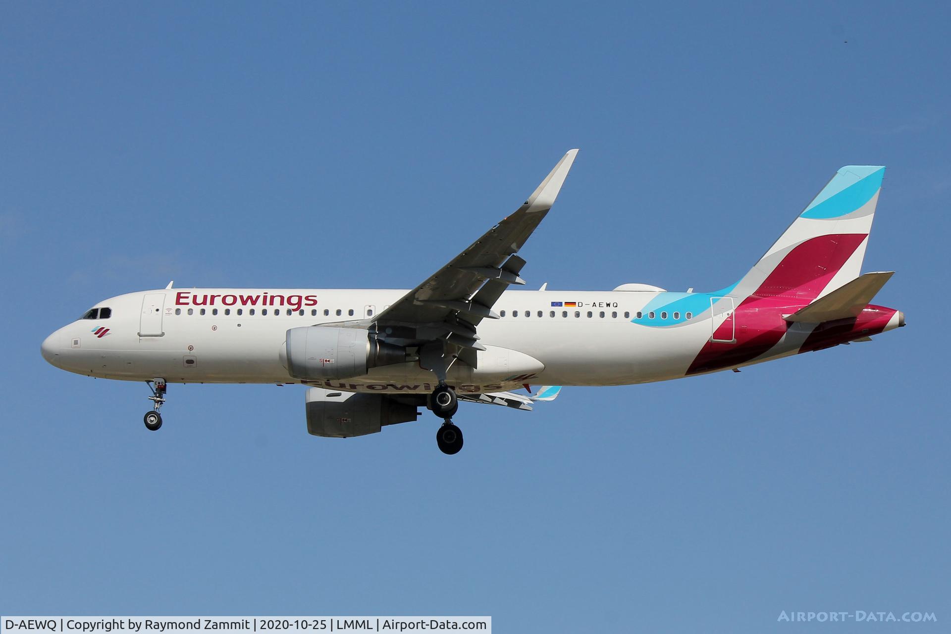D-AEWQ, 2016 Airbus A320-214 C/N 7398, A320 D-AEWQ Eurowings
