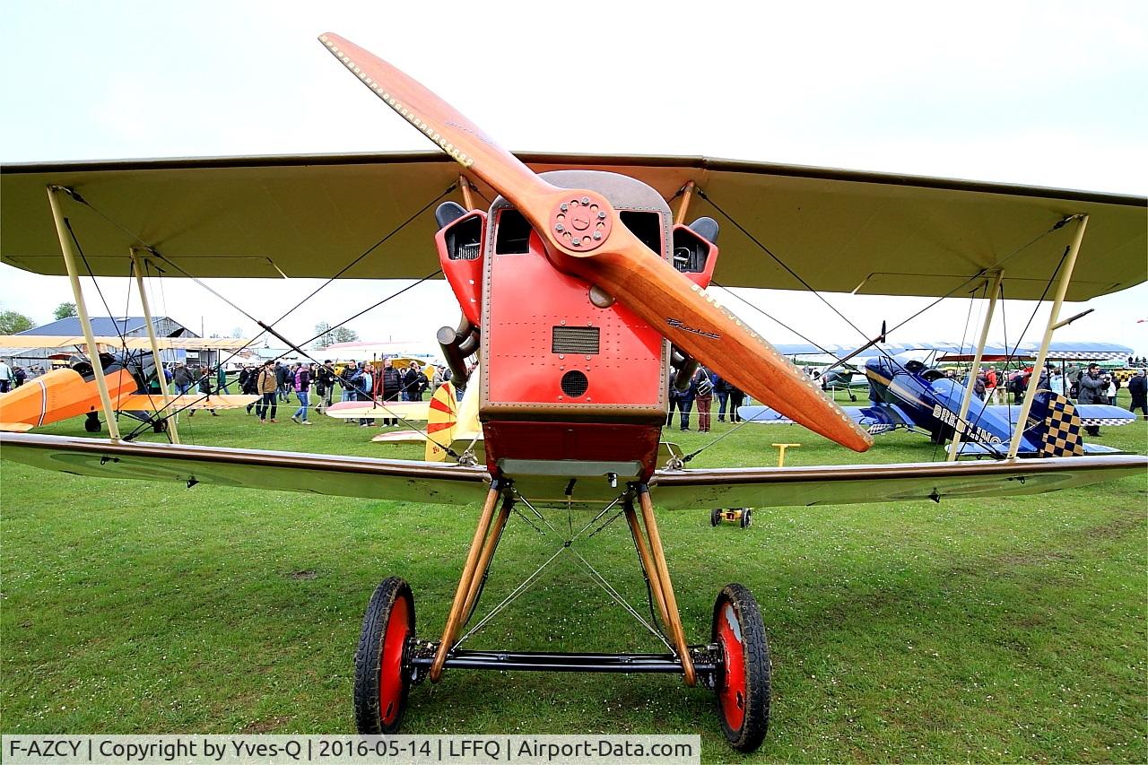 F-AZCY, Royal Aircraft Factory SE-5A Replica C/N 03, Royal Aircraft Factory SE-5, Static display, La Ferté-Alais Airfield (LFFQ) Air Show 2016