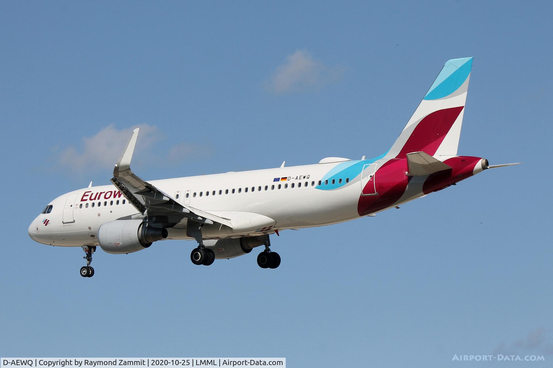D-AEWQ, 2016 Airbus A320-214 C/N 7398, A320 D-AEWQ Eurowings