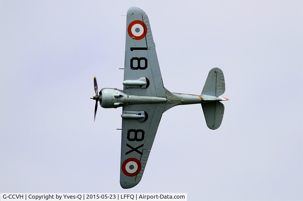 G-CCVH, 1939 Curtiss H-75A-1 C/N 12881, Curtiss H-75A-1, On display, La Ferté-Alais airfield (LFFQ) Airshow 2016