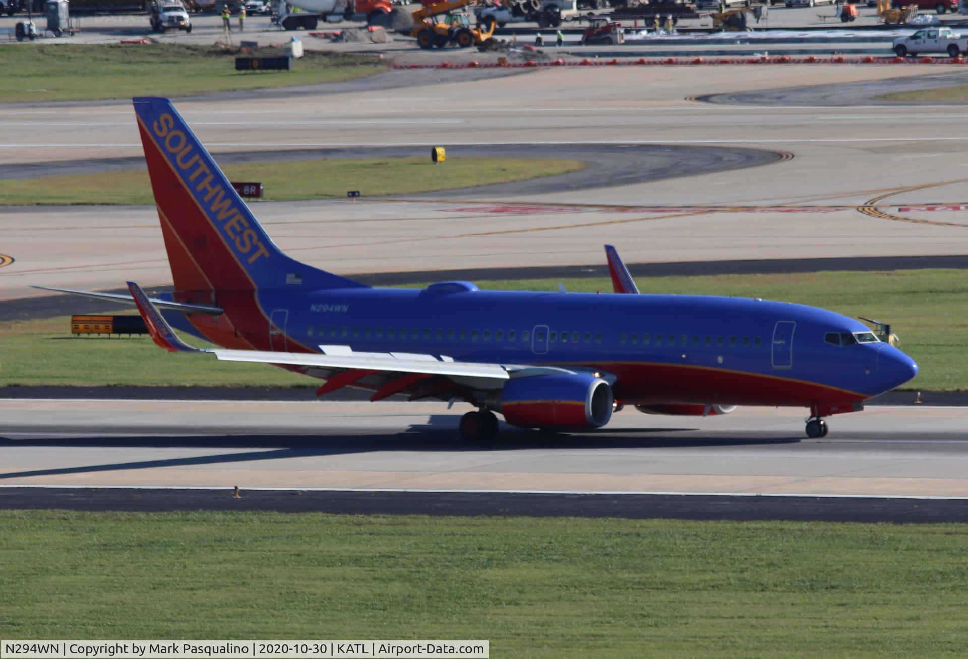 N294WN, 2007 Boeing 737-7H4 C/N 32540, Boeing 737-7H4