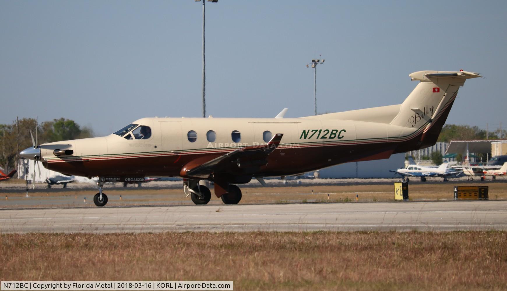 N712BC, 2002 Pilatus PC-12/45 C/N 448, ORL Spotting 2018 - aircraft used to belong to Bill Cosby