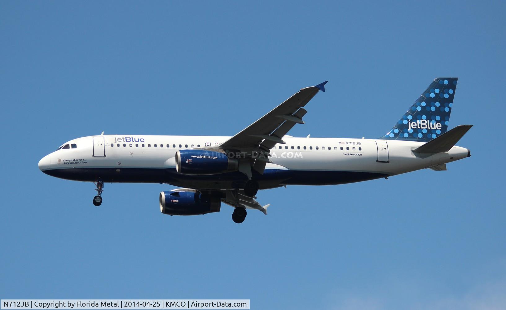 N712JB, 2008 Airbus A320-232 C/N 3517, MCO spotting 2014