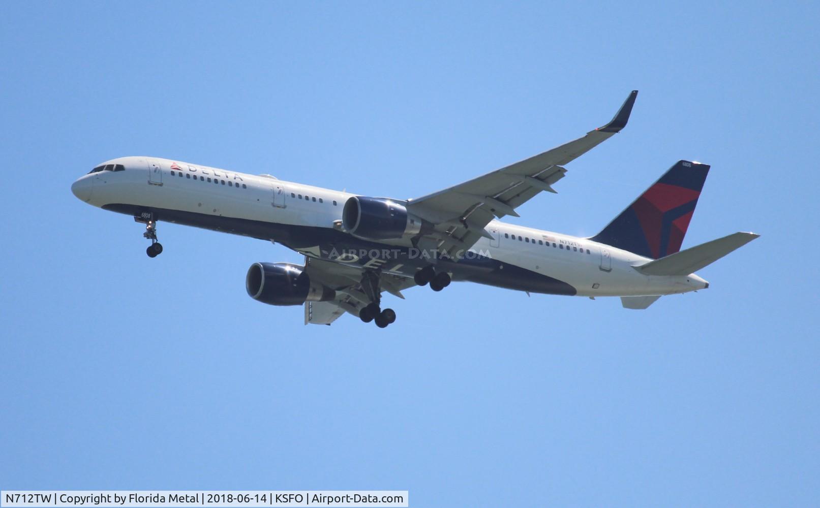 N712TW, 1997 Boeing 757-2Q8 C/N 27624, SFO spotting 2018