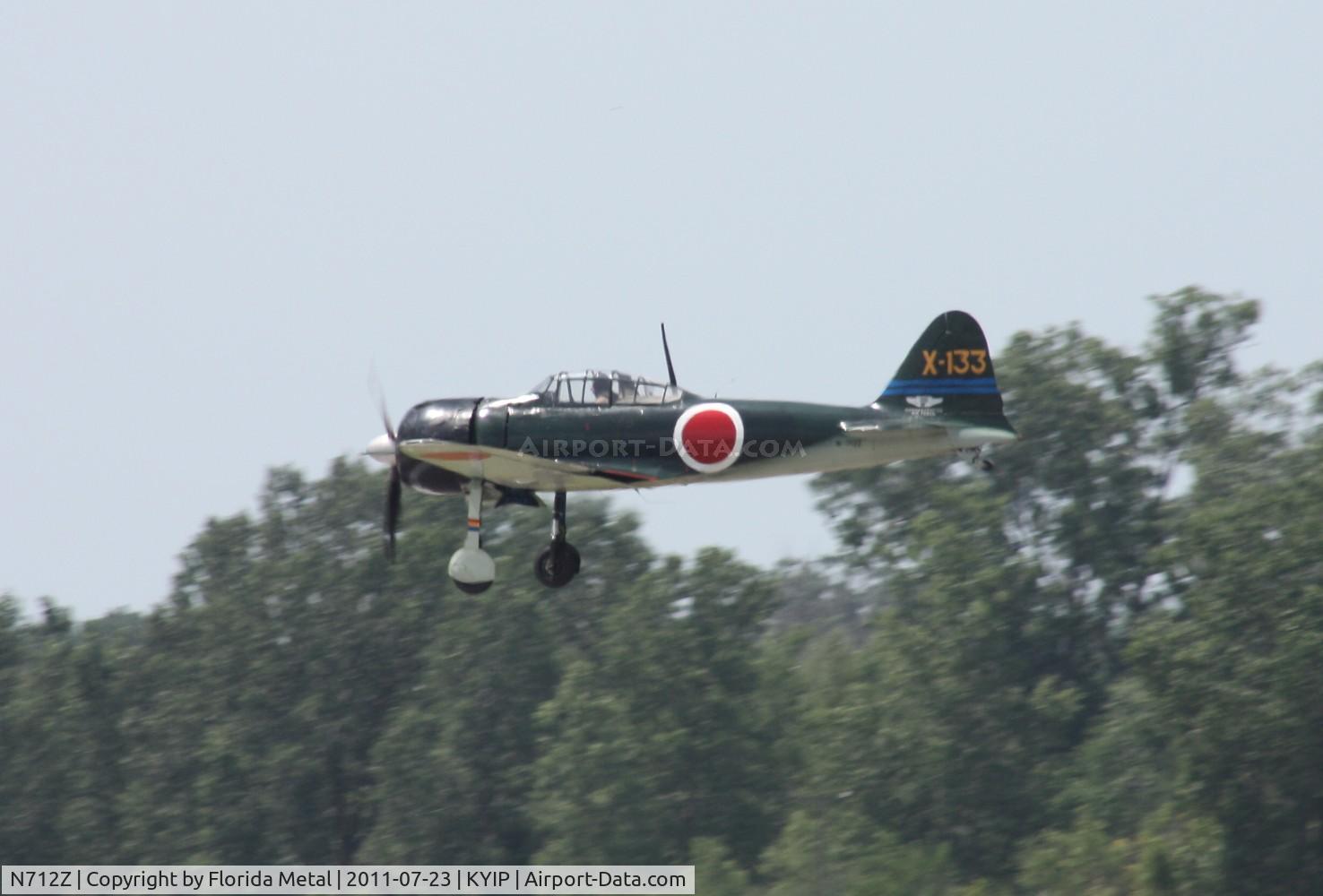 N712Z, 1942 Mitsubishi A6M3 Reisen (Zero) C/N 3869, TOM YIP 2011