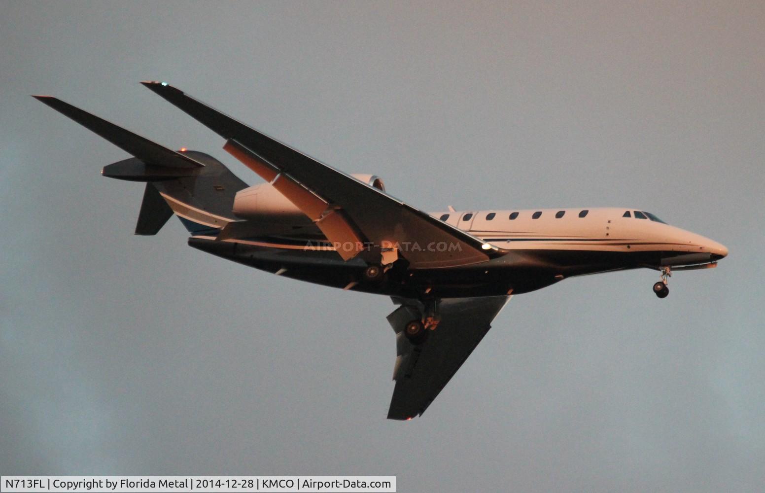 N713FL, 1999 Cessna 750 Citation X C/N 750-0074, MCO spotting 2014