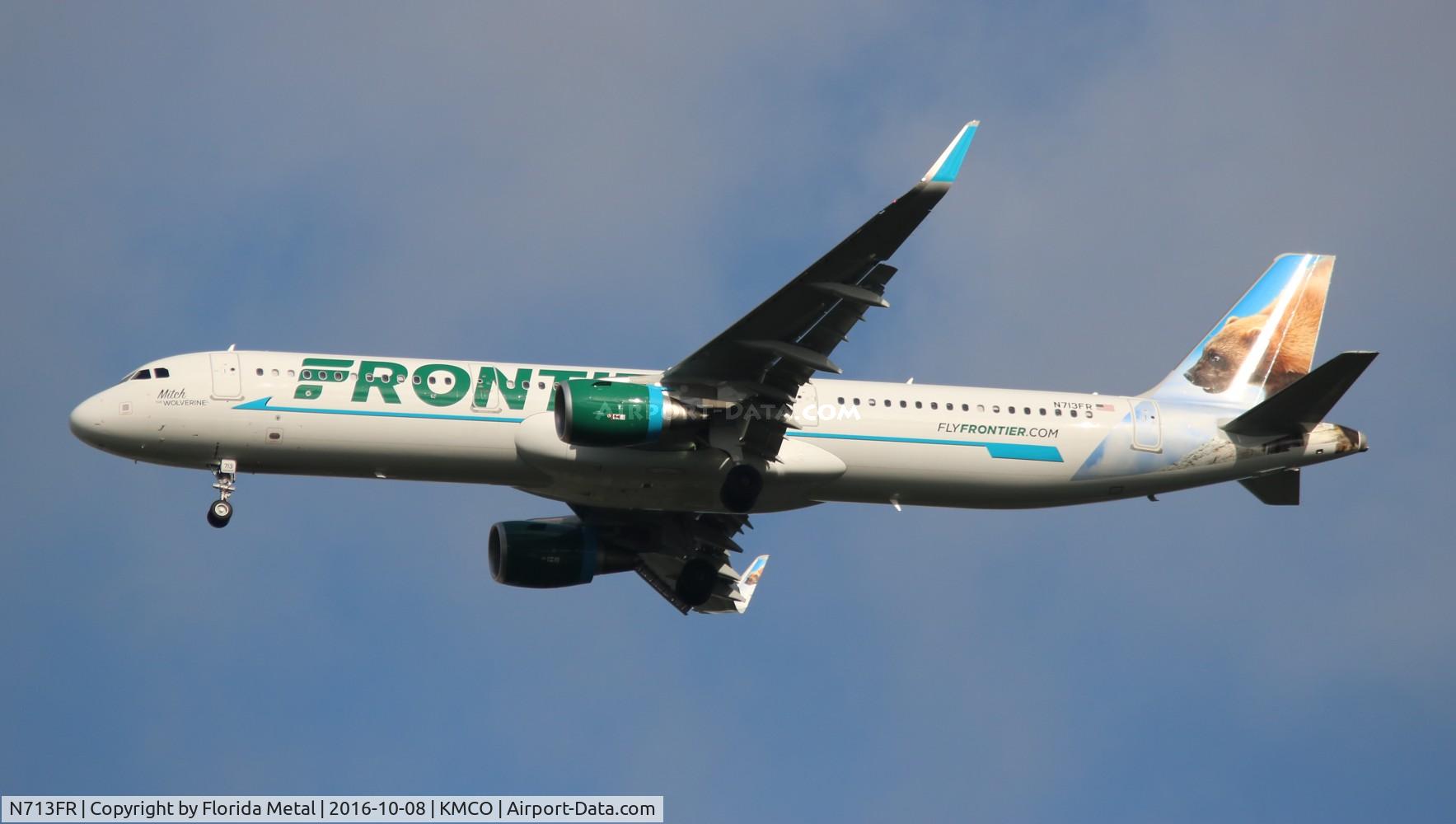 N713FR, 2016 Airbus A321-211 C/N 7286, MCO spotting 2016