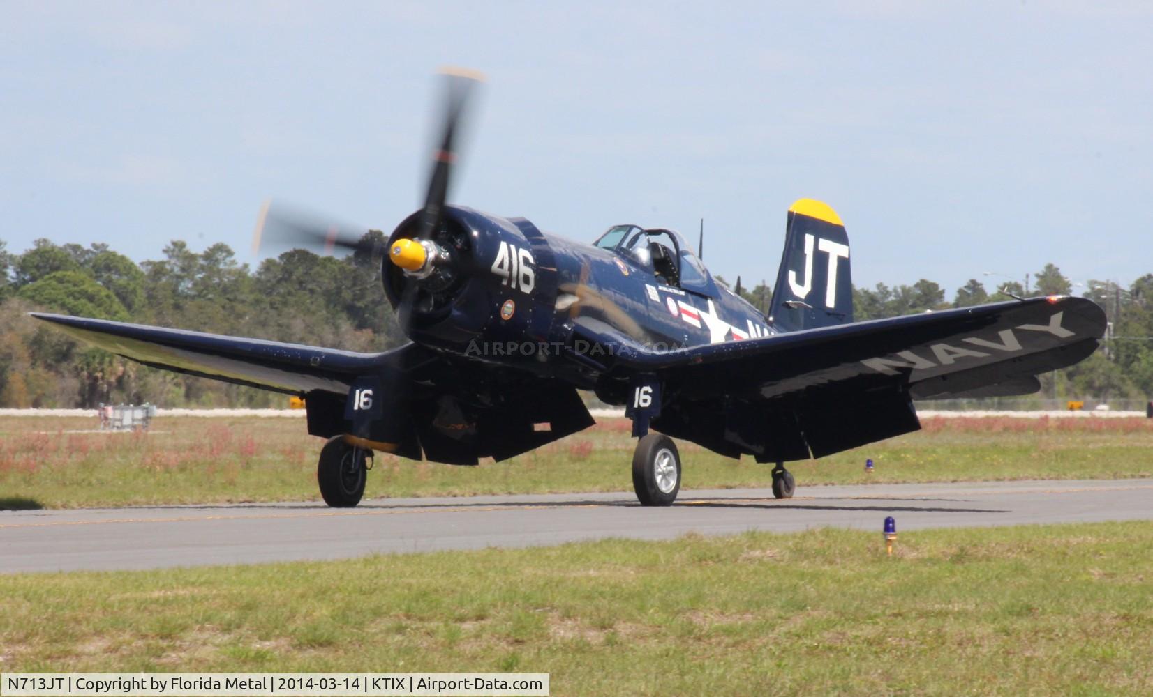 N713JT, 1945 Vought F4U-4B Corsair C/N 97143, TICO 2010