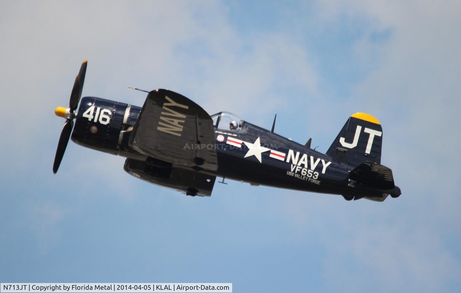 N713JT, 1945 Vought F4U-4B Corsair C/N 97143, SNF LAL 2014