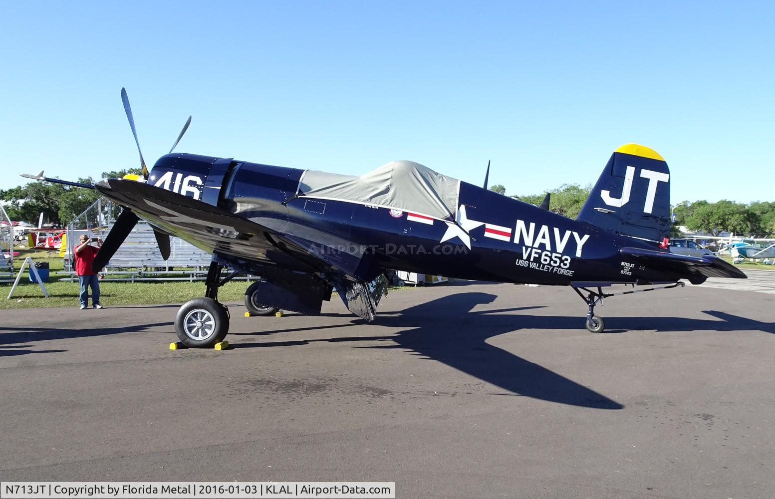 N713JT, 1945 Vought F4U-4B Corsair C/N 97143, SNF LAL 2017