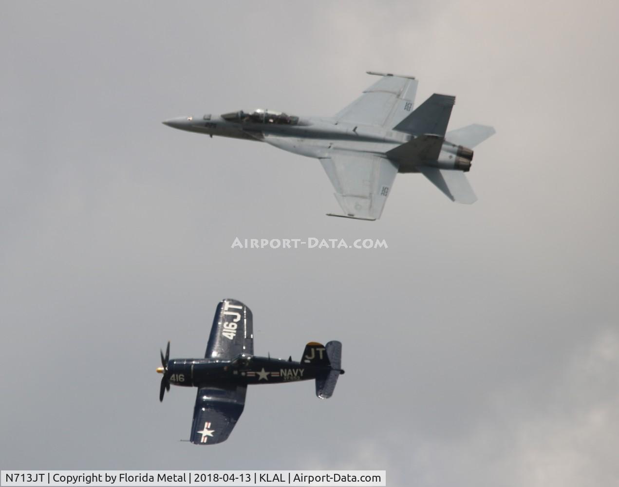 N713JT, 1945 Vought F4U-4B Corsair C/N 97143, SNF LAL 2018